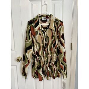 NWT Stretch Unique Spectrum Womens 26/28W Multicolor Polyester Mini‎ Dress